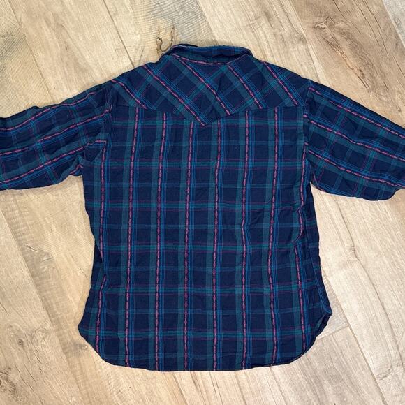 VTG Pendleton Shirt Aztec Wool Pearl Snap Mens Medium *READ DESCRIPTION* - Picture 7 of 7